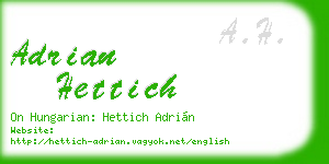 adrian hettich business card