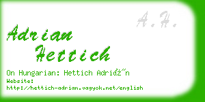 adrian hettich business card